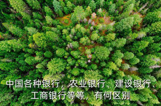 工商銀行和農(nóng)業(yè)銀行有什么區(qū)別,工商銀行等等