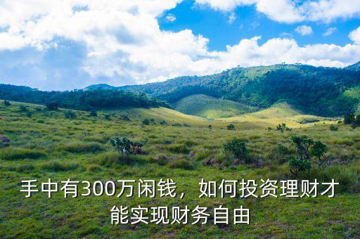 手中有300萬閑錢，如何投資理財(cái)才能實(shí)現(xiàn)財(cái)務(wù)自由