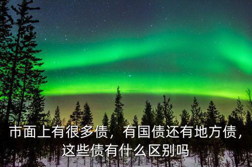 市面上有很多債，有國(guó)債還有地方債，這些債有什么區(qū)別嗎