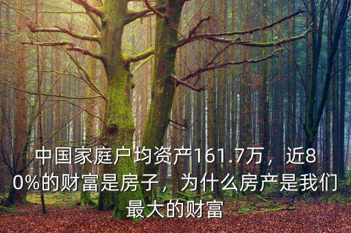 中國(guó)家庭戶均資產(chǎn)161.7萬(wàn)，近80%的財(cái)富是房子，為什么房產(chǎn)是我們最大的財(cái)富