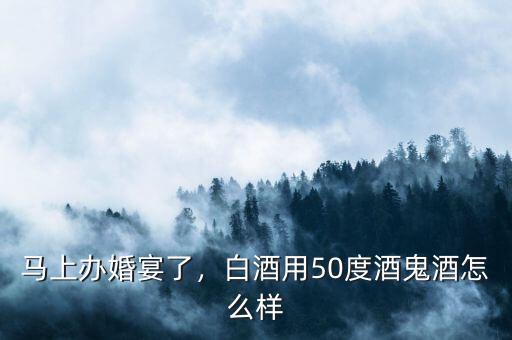 馬上辦婚宴了，白酒用50度酒鬼酒怎么樣