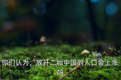 你們認(rèn)為，放開二胎中國的人口會上漲嗎