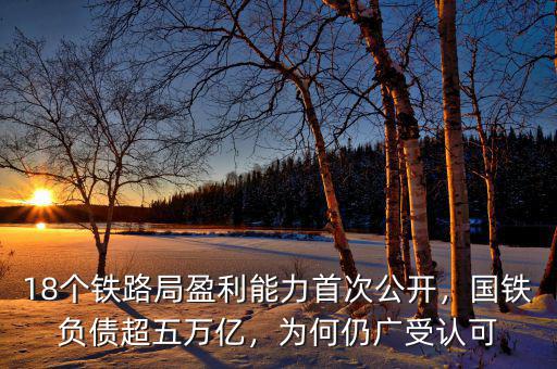 18個鐵路局盈利能力首次公開，國鐵負(fù)債超五萬億，為何仍廣受認(rèn)可
