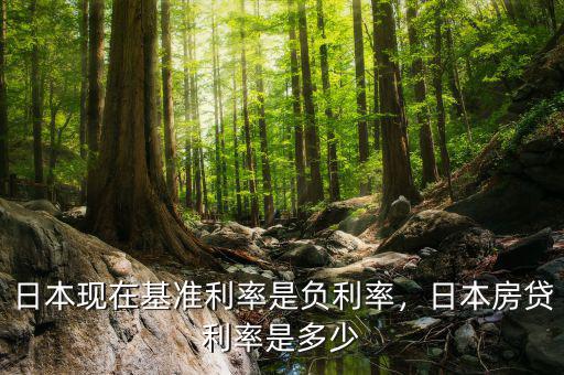 日本現(xiàn)在基準(zhǔn)利率是負(fù)利率，日本房貸利率是多少