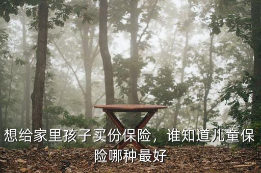 想給家里孩子買份保險，誰知道兒童保險哪種最好
