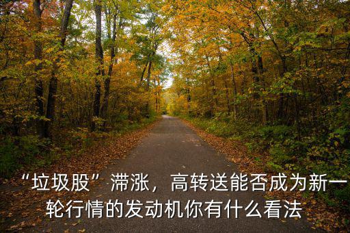 “垃圾股”滯漲，高轉(zhuǎn)送能否成為新一輪行情的發(fā)動(dòng)機(jī)你有什么看法
