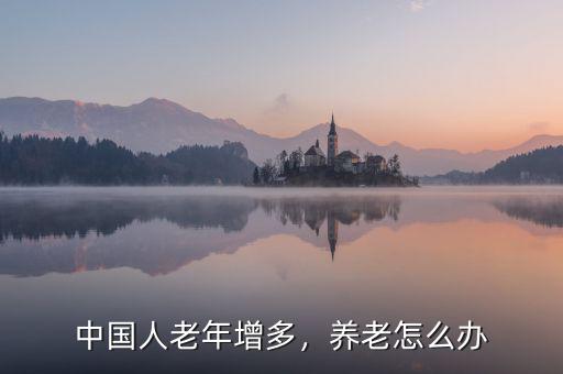 中國人老年增多，養(yǎng)老怎么辦