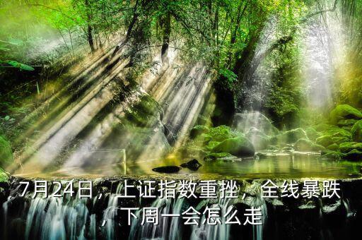 7月24日，上證指數(shù)重挫，全線暴跌，下周一會怎么走
