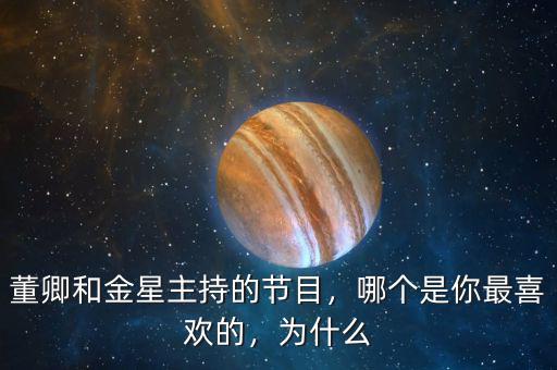 董卿和金星主持的節(jié)目，哪個是你最喜歡的，為什么