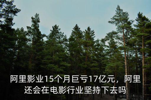 阿里影業(yè)15個(gè)月巨虧17億元，阿里還會(huì)在電影行業(yè)堅(jiān)持下去嗎