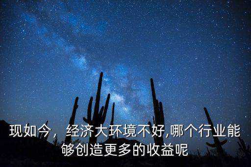 現(xiàn)如今，經(jīng)濟(jì)大環(huán)境不好,哪個(gè)行業(yè)能夠創(chuàng)造更多的收益呢