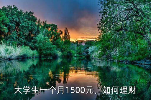 大學(xué)生一個月1500元，如何理財