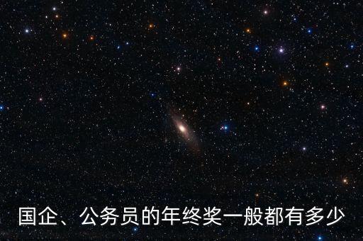 國(guó)企、公務(wù)員的年終獎(jiǎng)一般都有多少