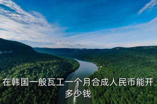 在韓國一般瓦工一個(gè)月合成人民幣能開多少錢