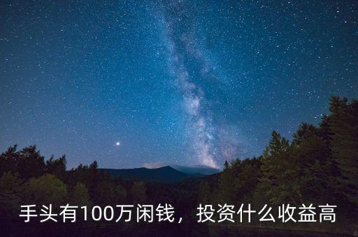 手頭有100萬閑錢，投資什么收益高