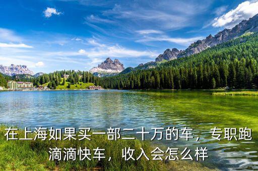 在上海如果買一部二十萬的車，專職跑滴滴快車，收入會怎么樣