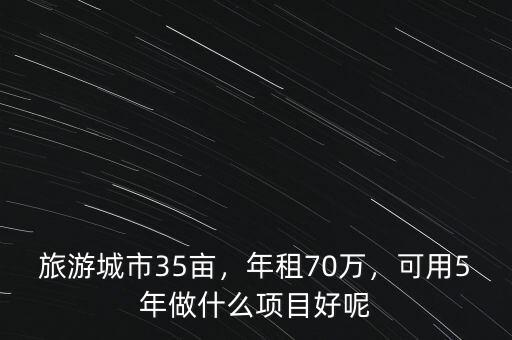 旅游城市35畝，年租70萬(wàn)，可用5年做什么項(xiàng)目好呢