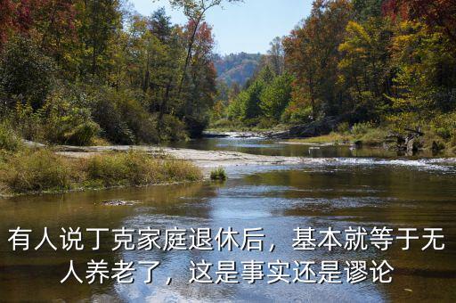 有人說丁克家庭退休后，基本就等于無人養(yǎng)老了，這是事實(shí)還是謬論