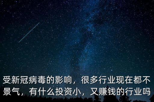 受新冠病毒的影響，很多行業(yè)現(xiàn)在都不景氣，有什么投資小，又賺錢的行業(yè)嗎