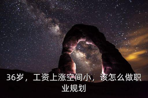 36歲，工資上漲空間小，該怎么做職業(yè)規(guī)劃