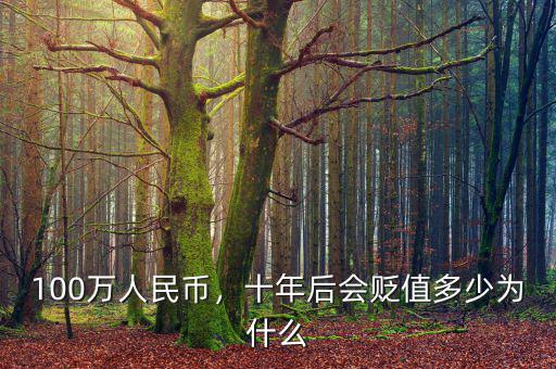 100萬人民幣，十年后會貶值多少為什么