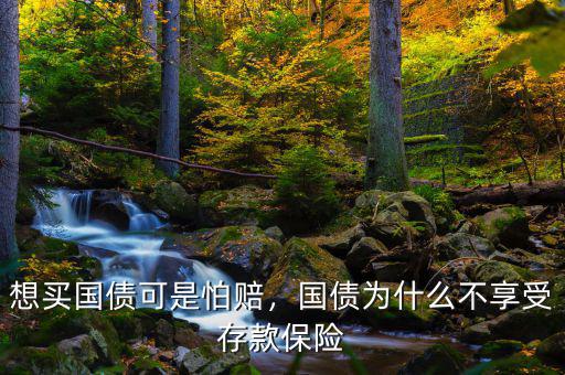 想買國(guó)債可是怕賠，國(guó)債為什么不享受存款保險(xiǎn)