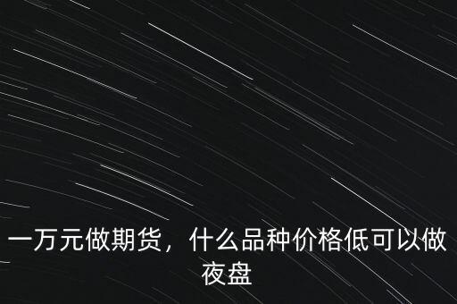 一萬元做期貨，什么品種價格低可以做夜盤
