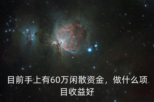 目前手上有60萬閑散資金，做什么項目收益好