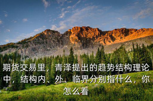 期貨交易里，青澤提出的趨勢(shì)結(jié)構(gòu)理論中，結(jié)構(gòu)內(nèi)、外、臨界分別指什么，你怎么看