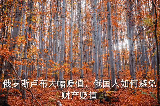 俄羅斯盧布大幅貶值，俄國(guó)人如何避免財(cái)產(chǎn)貶值
