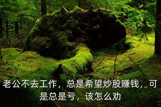 老公不去工作，總是希望炒股賺錢，可是總是虧，該怎么勸