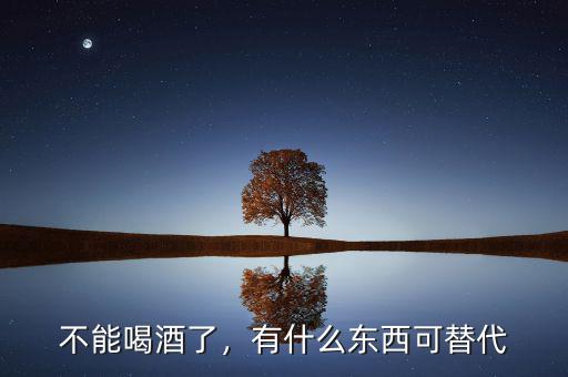 不能喝酒了，有什么東西可替代