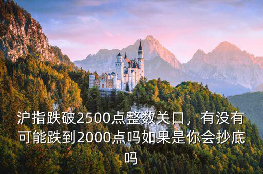 滬指跌破2500點整數(shù)關(guān)口，有沒有可能跌到2000點嗎如果是你會抄底嗎