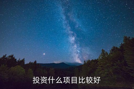 投資什么項(xiàng)目比較好