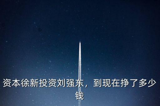 資本徐新投資劉強(qiáng)東，到現(xiàn)在掙了多少錢