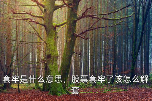 套牢是什么意思，股票套牢了該怎么解套