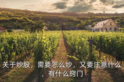關(guān)于炒股，需要怎么炒，又要注意什么，有什么竅門