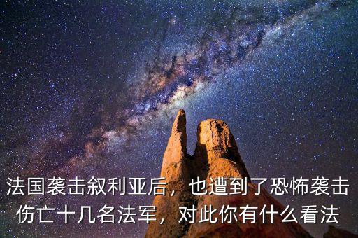 法國襲擊敘利亞后，也遭到了恐怖襲擊傷亡十幾名法軍，對此你有什么看法