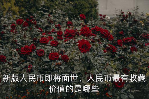 新版人民幣即將面世，人民幣最有收藏價值的是哪些
