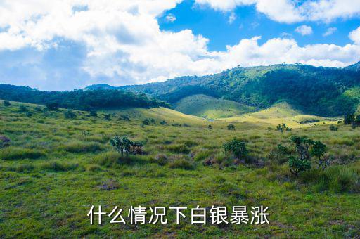 什么情況下白銀暴漲