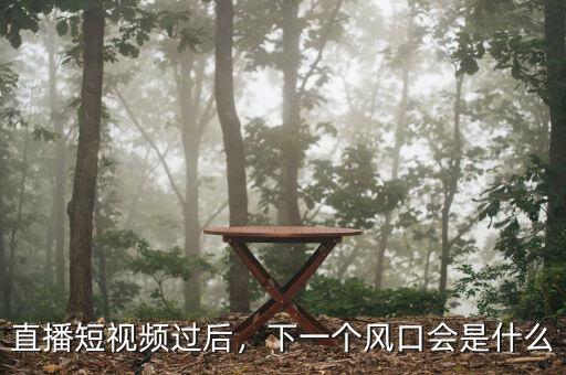 直播短視頻過后，下一個(gè)風(fēng)口會(huì)是什么