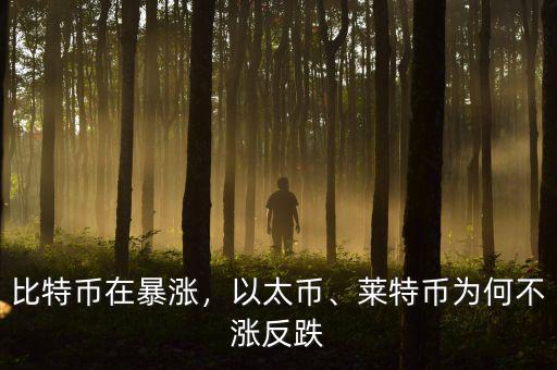 比特幣在暴漲，以太幣、萊特幣為何不漲反跌