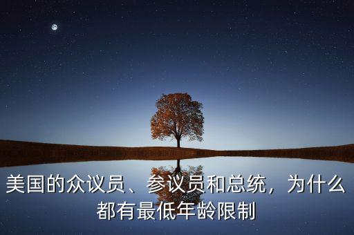 美國(guó)的眾議員、參議員和總統(tǒng)，為什么都有最低年齡限制