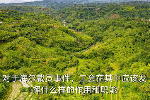 對于海爾裁員事件，工會在其中應該發(fā)揮什么樣的作用和職能