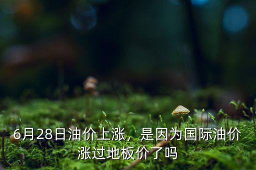 6月28日油價(jià)上漲，是因?yàn)閲?guó)際油價(jià)漲過(guò)地板價(jià)了嗎