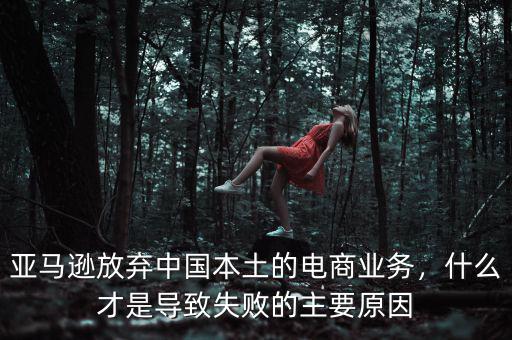 亞馬遜放棄中國本土的電商業(yè)務(wù)，什么才是導致失敗的主要原因
