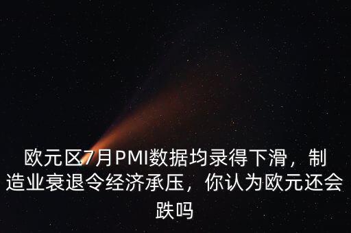 歐元區(qū)7月PMI數(shù)據(jù)均錄得下滑，制造業(yè)衰退令經(jīng)濟(jì)承壓，你認(rèn)為歐元還會跌嗎
