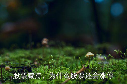 股票減持，為什么股票還會漲停