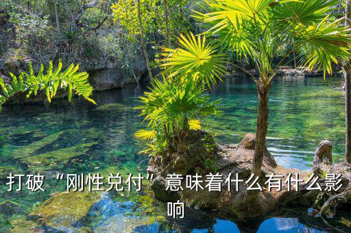 打破“剛性兌付”意味著什么有什么影響
