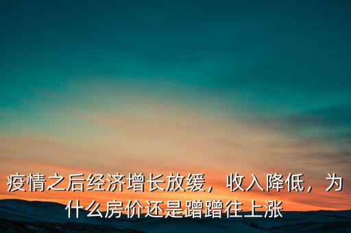 疫情之后經(jīng)濟增長放緩，收入降低，為什么房價還是蹭蹭往上漲